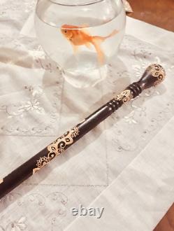 Handwork Wand Walking Stick, Special Handmade Wooden Carved Cane As a Gift