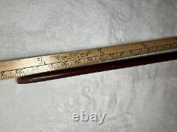 Hartwell Brothers Hickory Walking Stick Memphis Tennessee Vtg Rare HTF 33 Cane