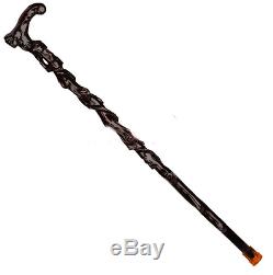 High Quality China Walking Sticks Iron Pear Wood Wooden Handmade WoodCarving#001