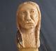 Horace Nearhood Hand Carved Wooden Cane 35 Native American Walking Stick Usa