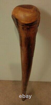 Huge natural Wooden round Knob THICK like Concord CANE walking stick 36 1/8