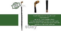 Imported Irish Shillelagh Wooden Walking Stick, Handcrafted 100% Blackthorn Wood