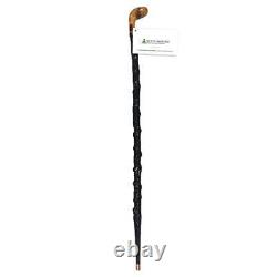 Imported Shillelagh Wooden Irish Walking Stick, Handcrafted 100% Blackthorn W