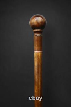 Knob Walking Cane, Sturdy Wooden Stick, Hand Carved Hiking Banger Handmade