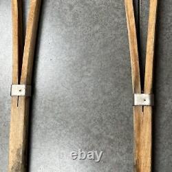 LOT 4 PC Vintage antique crutches cane walking medical hospital wooden stick 40