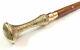 Lot Of 5 Pcs Brass Designer Handle Victorian Vintage Cane Wooden Walking Stick
