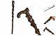 Lpy-gz-090 Wooden Carved Crutch Comfortable Handle Walking Sticks Retro Cane For