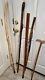 Lot Of 4wooden Walking Stick / Cane Hand Carved