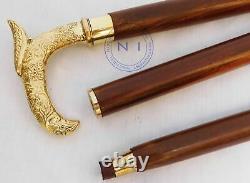 Lot Of 5 Brass Eagle Handle For Wooden Walking Sticks/Canes