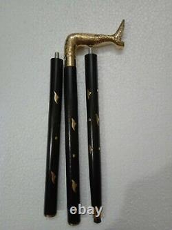 Lot Of 5 Brass Leg Shoes Handle For Wooden Walking Sticks/Canes