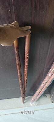 Lot of 10 Only Wooden Walking Shaft New Handmade Design Stick Cane Decor Gift