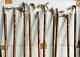 Lot Of 10 Pcs Antique Brass Walking Stick Cane Different Handle Wooden Gift Deco