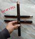 Lot Of 5 Pcs 3 Fold Black Wooden Walking Stick Cane For Head Handle Only Shaft