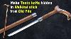 Make Tanto Knife Hidden In Walking Stick From Old File Make Cane Sword Make Tanto From Old File