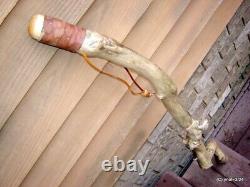 Most unique gnarly handmade Big-Man DRIFTWOOD WALKING STICK 47 gift made USA