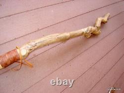 Most unique gnarly handmade Big-Man DRIFTWOOD WALKING STICK 47 gift made USA