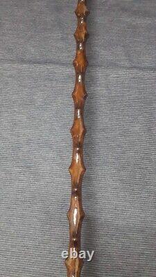 NEW SEASON 3D Embroidered Wooden Walking Stick, High Quality Unique Carved Cane