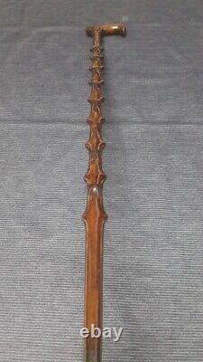 NEW SEASON 3D Embroidered Wooden Walking Stick, High Quality Unique Carved Cane