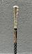 New Season Silver Wand Headed Wooden Walking Stick, High Quality Carved Cane