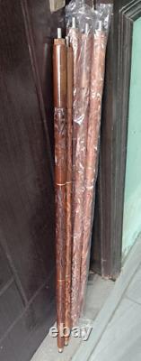 New Handmade Design Stick Cane Lot of 10 Only Wooden Walking Shaft Decor Gift