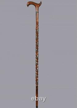 OPENING SALE Orthopedic Handmade Special Wooden Walking Stick Unique Carved Cane