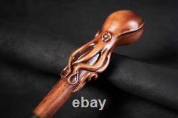 Octopus Handle Walking Stick Wooden Walking Stick High Quality Unique Style XZ01