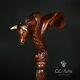 Original Gc-artis Wooden Bull Ox Walking Cane Stick For Man Ergonomic Handle