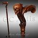 Originalgc-artis Wooden Skull Head Walking Cane Stick For Men Ergonomic Handle