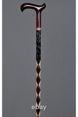 Orthopedic Handmade Special Wooden Walking Stick, High Quality Carved Cane