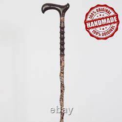 Personalized Handmade Wooden Walking Stick Cane for Men and Women Stylish, IS13