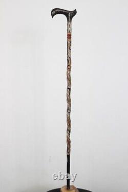 Personalized Handmade Wooden Walking Stick Cane for Men and Women Stylish, IS16