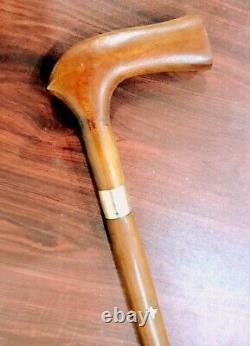 Premium Victorian Style Wooden Walking Stick 37 inches easy to hold durable cane
