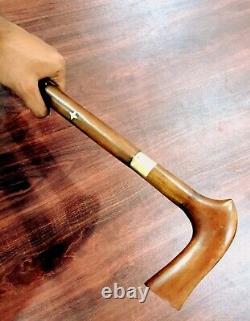 Premium Victorian Style Wooden Walking Stick 37 inches easy to hold durable cane