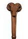 Ram Animal Head Wooden Hand Carved Walking Stick For Men Women Design Cane Gift