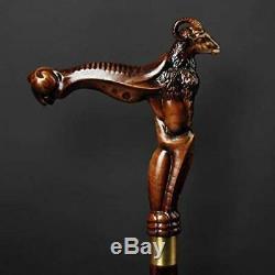 Ram Exclusive Walking Stick for Men Wooden Cane for Gift Hand Carved Hiking