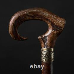 Ram's Horn Limited Collection Cane Exclusive Wooden Walking Stick for Gift