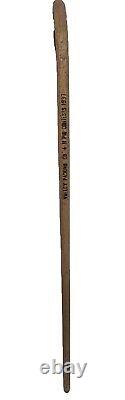 Rare Antique 1937 4-H Pig Contest Wooden Walking Cane Stick Hand Carved