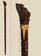 Rare Walking Cane Statue Walking Stick Wooden Cane Carved Cane Wooden Handle
