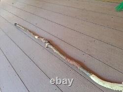 Rustic Deep-Twist Burl IRON-WOOD Walking-Stick Stag-Deer Antler Burr (Leather)