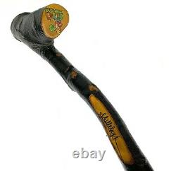 SHILLELAGH Vintage 80s Decorative Souvenir Irish Wooden Walking Stick (24 long)