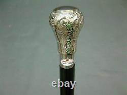 Set of 7 Vintage Brass designer Head Handle Antique Wooden Walking Stick Canes