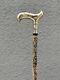 Silver Headed Wooden Walking Stick, High Quality Special Carved Cane, Christmas
