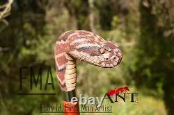 Snake Head Animal Walking Stick Wooden Hand Carved Snake Walking Cane Best B