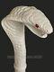Snake Head Handle Walking Cane Stick Cobra Style Wooden Hand Carved Stick Gift A