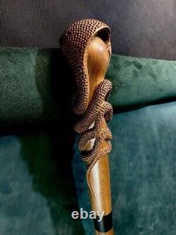 Snake Walking Stick Cobra Walking Stick Cane Wooden Stick High Quality Wood Walk