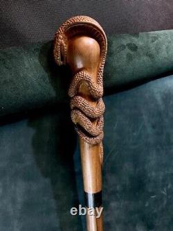 Snake Walking Stick Cobra Walking Stick Cane Wooden Stick High Quality Wood Walk