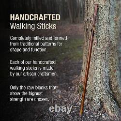 Straight Pine Wood Walking Stick, Handcrafted Wooden Staff, Hiking Stick for