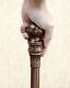 Stylish Hand Carved Wood Walking Stick Canes For Men Women Knob Wooden Cane