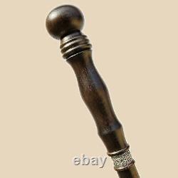 Stylish Vintage Wooden Walking Stick Cane for Men Women Fancy Wood Knob Canes