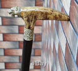 TIGER Canes Walking Sticks Wooden BURL Handmade Men's Accessories Cane NEW